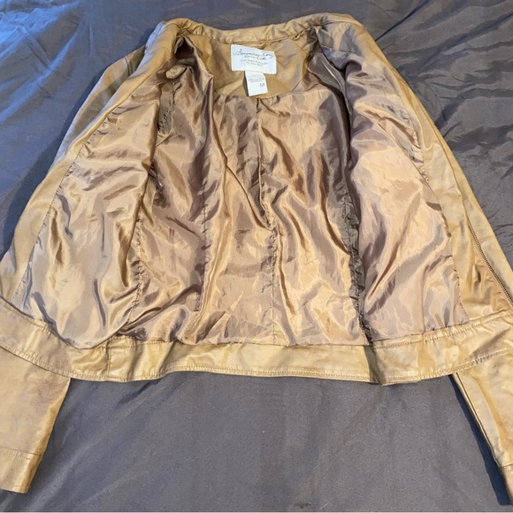 American Rag Leather Jacket Size Medium - Picture 6 of 8